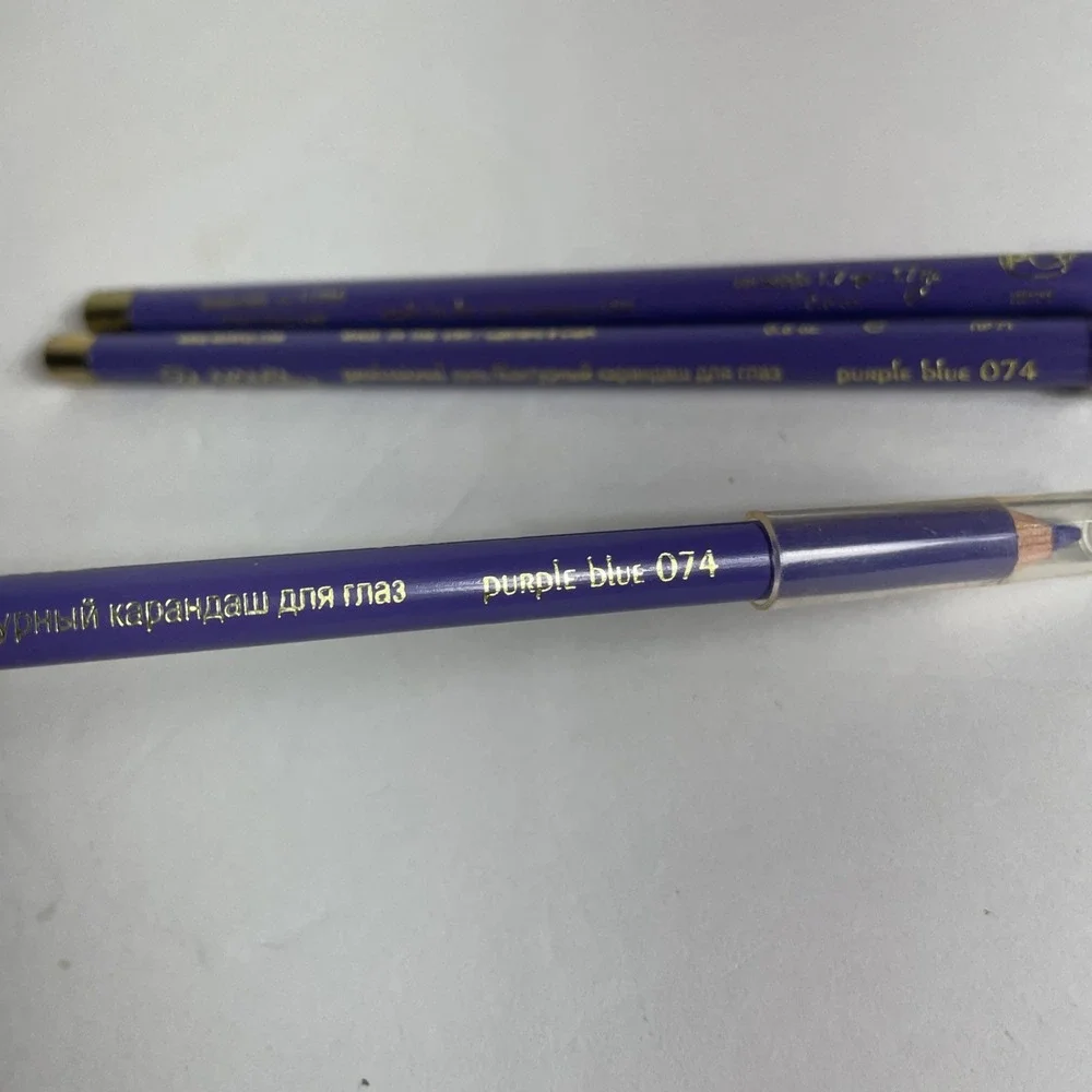 MOMTAZ New York Professional‎ EYELINER Pencil ~ Lot of 3 Purple Blue 074 New